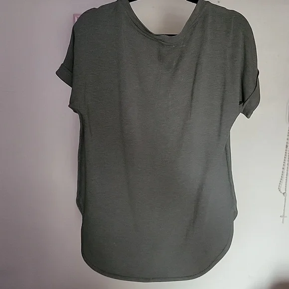 Matty M size M french TERRY ROLL CUff TEE Ligh heather oliva ITEM#1514670 - Picture 8 of 12